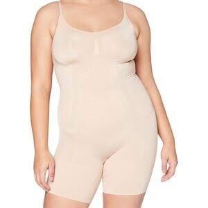 SPANX Tummy Control Compression Bodysuit in Soft Nude Size XL